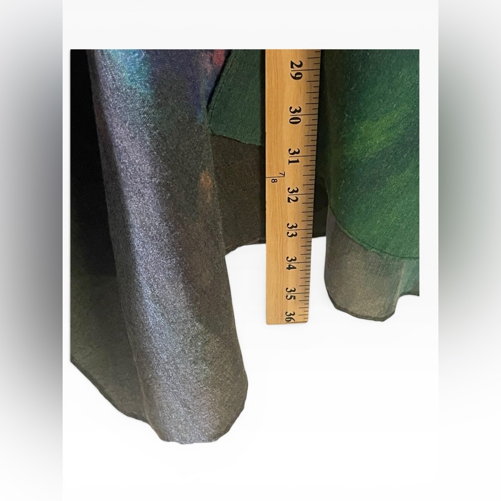 Just Classic Sunny Kimono Cardigan Watercolor Mountain Boho One Size 100% Cotton - Picture 8 of 11